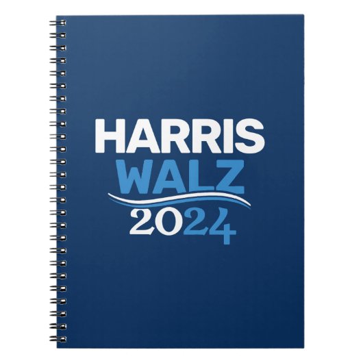 Kamala Harris Tim Walz Campagne 2024 Presidentieel Notitieboek (Voorkant)