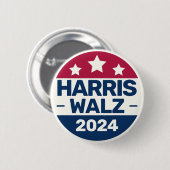 Kamala Harris Tim Walz campagne 2024 Presidentieel Ronde Button 5,7 Cm (Voorkant /achterkant)
