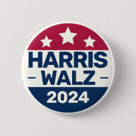 Kamala Harris Tim Walz campagne 2024 Presidentieel Ronde Button 5,7 Cm