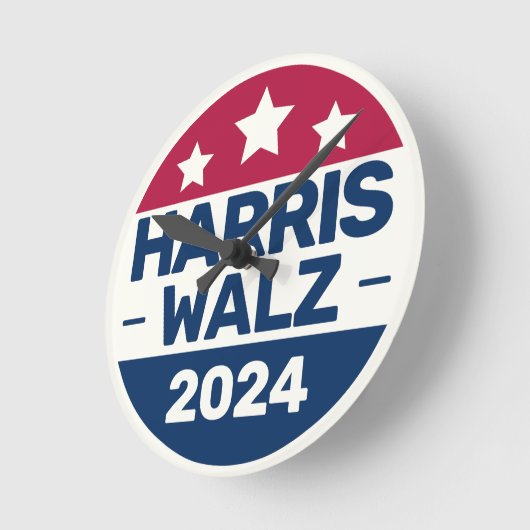 Kamala Harris Tim Walz campagne 2024 Presidentieel Ronde Klok (Hoek)