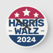 Kamala Harris Tim Walz campagne 2024 Presidentieel Ronde Klok (Voorkant)