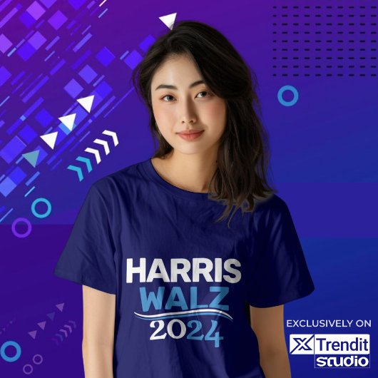 Kamala Harris Tim Walz Campagne 2024 Presidentieel T-shirt