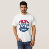 Kamala Harris Tim Walz campagne 2024 Presidentieel T-shirt (Voorkant volledig)
