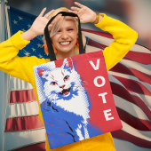 Kamala Harris Tim Walz Kinderloze Kat Dames Stem! Tote Bag