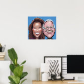 Kamala Harris Tim Walz Poster (Thuiskantoor)