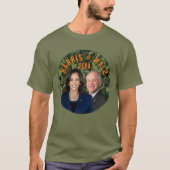 Kamala Harris Tim Walz President Vice Foto's Camo T-shirt (Voorkant)