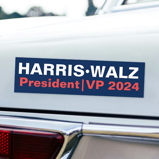 Kamala Harris Tim Walz President | Vice Pres 2024 Bumpersticker