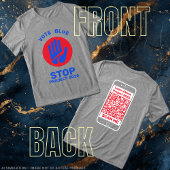 Kamala Harris Tim Walz Stem Blue Stop Project 2025 Tri-Blend Shirt