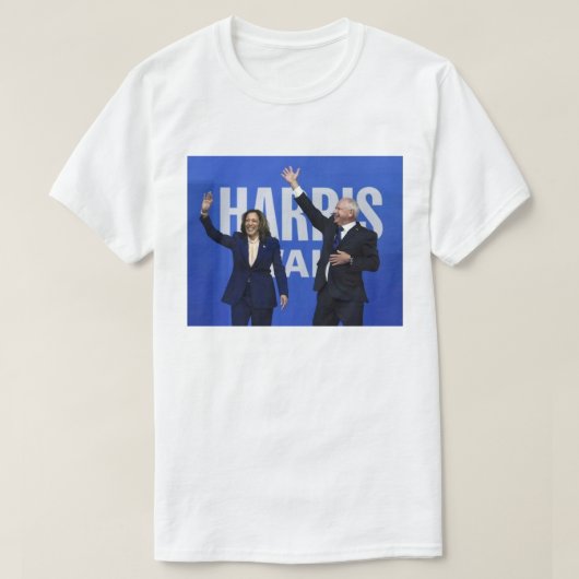 Kamala Harris Tim Walz T-shirt (Design voorkant)