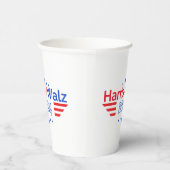 Kamala Harris Tim Walz Verkiezingen 2024 Papieren Bekers (Rechts)