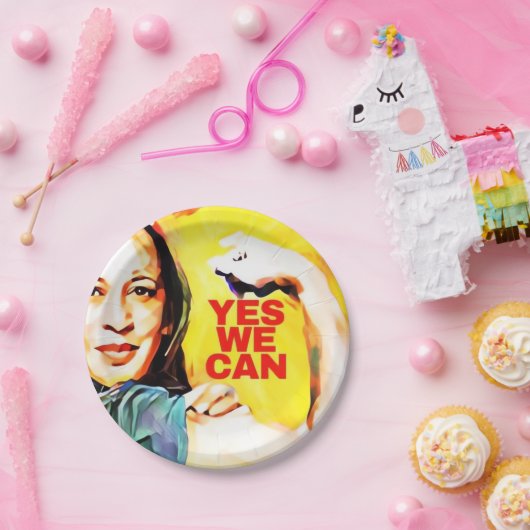 Kamala Harris Tim Walz Verkiezingen 2024 Papieren Bordje (Feest)