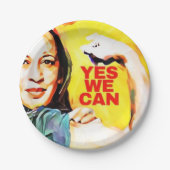 Kamala Harris Tim Walz Verkiezingen 2024 Papieren Bordje (Voorkant)