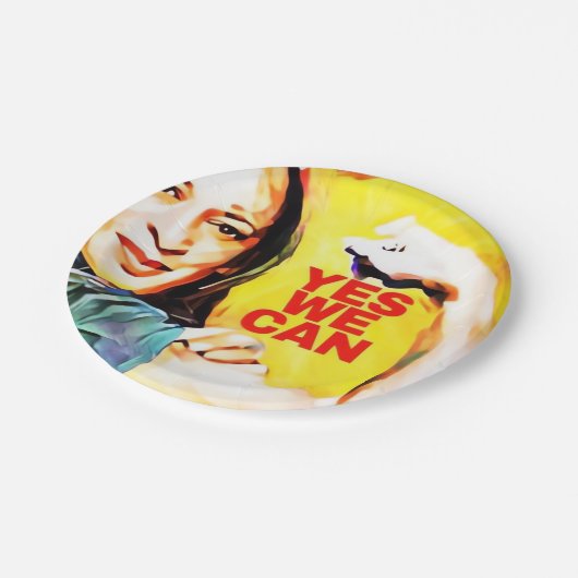 Kamala Harris Tim Walz Verkiezingen 2024 Papieren Bordje (Gekanteld)