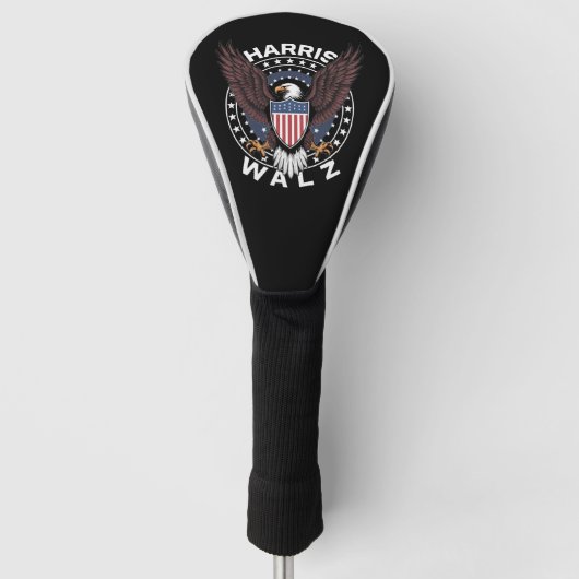 Kamala Harris Tim Walz Wals 2024 Verkiezing Golfheadcover (Voorkant)