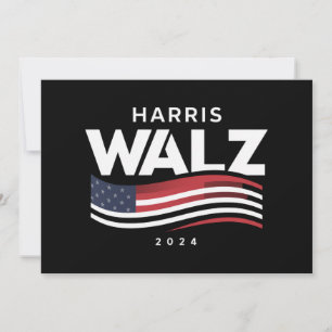 Kamala Harris Tim Walz Wals 2024 Verkiezing Kaart
