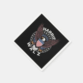 Kamala Harris Tim Walz Wals 2024 Verkiezing Servet (Hoek)