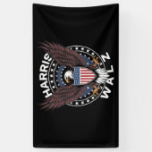 Kamala Harris Tim Walz Wals 2024 Verkiezing Spandoek (Verticaal)