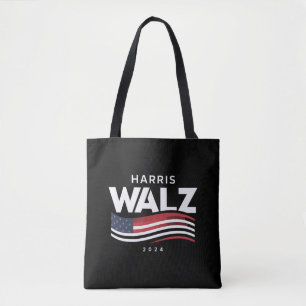 Kamala Harris Tim Walz Wals 2024 Verkiezing Tote Bag