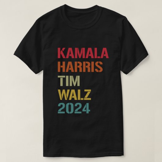 Kamala Harris Tim Walz Waltz 2024 Verkiezing Democ T-shirt (Design voorkant)