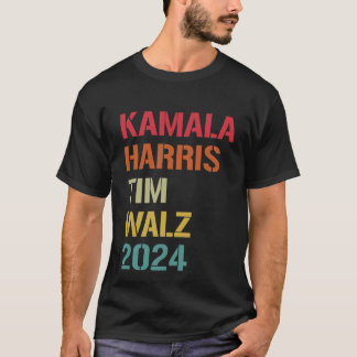 Kamala Harris Tim Walz Waltz 2024 Verkiezing Democ T-shirt