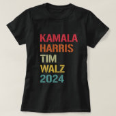 Kamala Harris Tim Walz Waltz 2024 Verkiezing Democ T-shirt (Design voorkant)