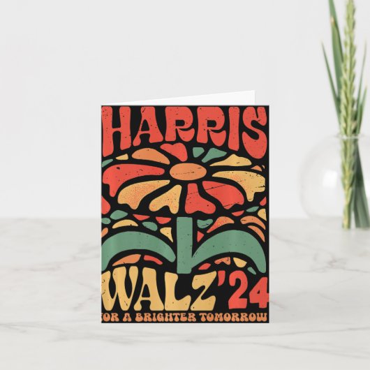 Kamala Harris Tim Walz Waltz Kaart (Voorkant)