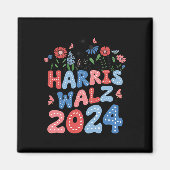 Kamala Harris Tim Walz Waltz Magneet (Voorkant)