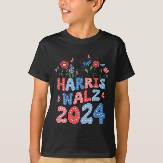 Kamala Harris Tim Walz Waltz T-shirt (Voorkant)
