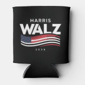 Kamala Harris Tim Walz Waltz Verkiezingen 2024 Blikjeskoeler (Voorkant)