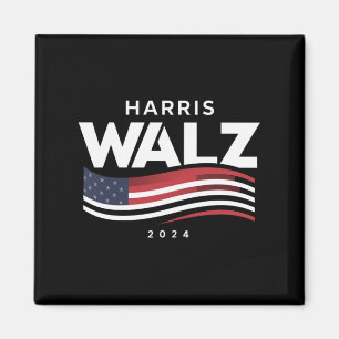 Kamala Harris Tim Walz Waltz Verkiezingen 2024 Magneet