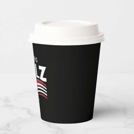 Kamala Harris Tim Walz Waltz Verkiezingen 2024 Papieren Bekers (Links)