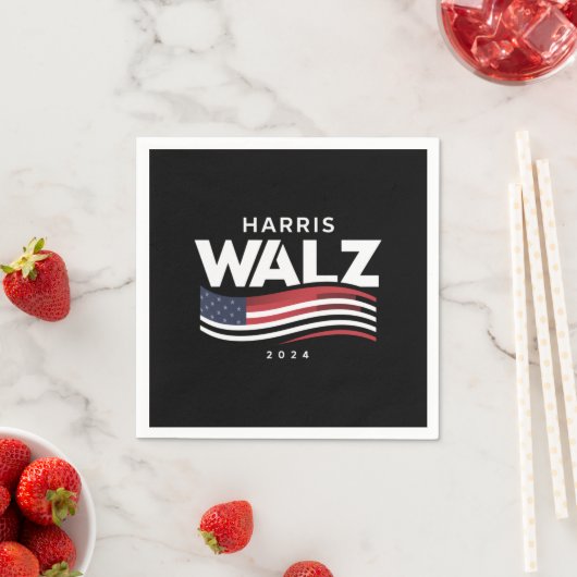Kamala Harris Tim Walz Waltz Verkiezingen 2024 Servet (Insitu)