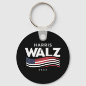 Kamala Harris Tim Walz Waltz Verkiezingen 2024 Sleutelhanger (Voorkant)