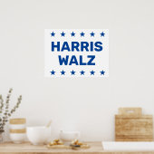 Kamala Harris Tim Walz Yard Poster (Keuken)