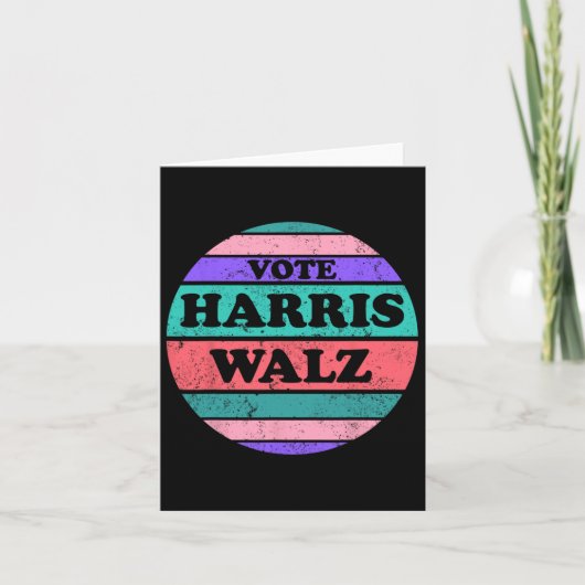 Kamala Harris Tim WAlzheimer President 2024 Kaart (Voorkant)