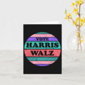 Kamala Harris Tim WAlzheimer President 2024 Kaart (Gele Bloem)