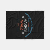 Kamala Harris Tim Wheimer 2024 Kattenmensen zijn m Fleece Deken (Voorkant (Horizontaal))