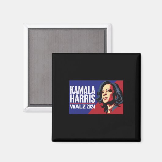 Kamala Harris Tim Wheimer Waltz 2024 Peace LGBT Magneet (Voorkant / Achterkant)