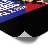 Kamala Harris Tim Wheimer Waltz 2024 Peace LGBT Poster (Hoek)