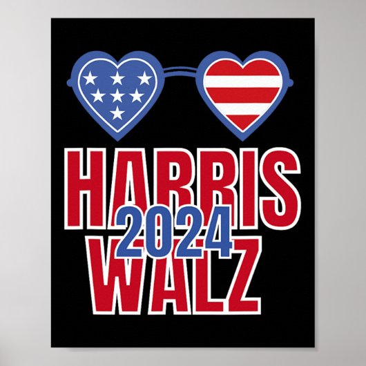 Kamala Harris Tim Wheimer Waltz Poster (Voorkant)