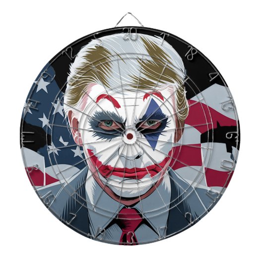 KAMALA HARRIS: "TRUMP IS ZO ONSERIEUS DARTBORD (Voorkant)