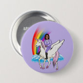 Kamala Harris Unicorn 2024 Ronde Button 7,6 Cm (Voorkant /achterkant)