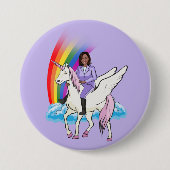 Kamala Harris Unicorn 2024 Ronde Button 7,6 Cm (Voorkant)