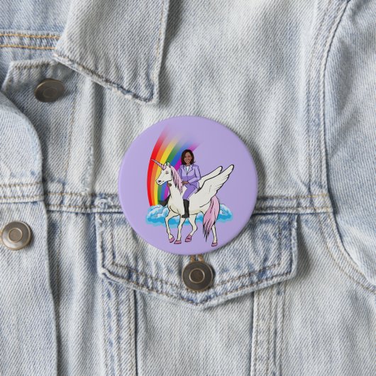 Kamala Harris Unicorn 2024 Ronde Button 7,6 Cm (In situ)