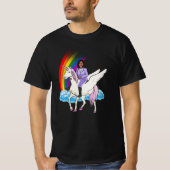KAMALA HARRIS UNICORN EN REGENBOOG T-shirt (Voorkant)