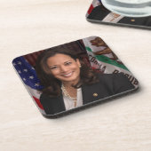 Kamala Harris US Vice President, Biden 2024 Bier Onderzetter (Linkerzijde)