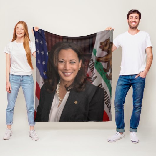 Kamala Harris US Vice President, Biden 2024 Fleece Deken (In situ)