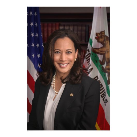 Kamala Harris US Vice President, Biden 2024 Foto Afdruk (Voorkant)