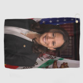 Kamala Harris US Vice President, Biden 2024 Golfhanddoek (Horizontaal)