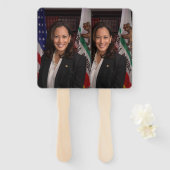 Kamala Harris US Vice President, Biden 2024 Handwaaier (Voorkant en achterkant)